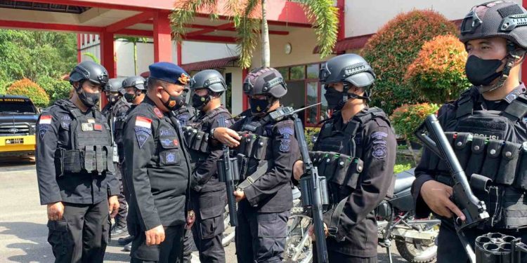 Jelang Nataru 2022, Batalyon A Pelopor Satbrimob Polda Kepri Tingkatkan Kesiapsiagaan