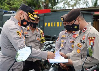 Jelang Nataru, Kapolres Natuna Cek Kendaraan Dinas