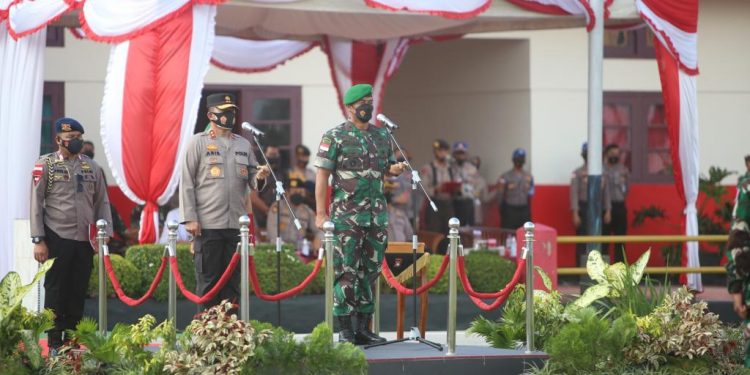 Kapolda Kepri dan Danrem 003/WP Membuka Pendidikan dan Latihan Integrasi Dikmaba TNI AD dan Diktukba Polri T.A. 2021