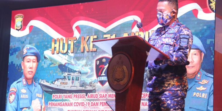 Kapolda Kepri Ikuti Upacara Virtual dan Syukuran Peringatan HUT Ke-71 Airud Tahun 2021