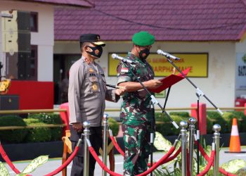 Kapolres Karimun Hadiri Upacara Pembukaan Pendidikan Dan Latihan Integrasi Dikmaba TNI AD dan Diktukba Polri TA 2021di SPN Polda Kepri