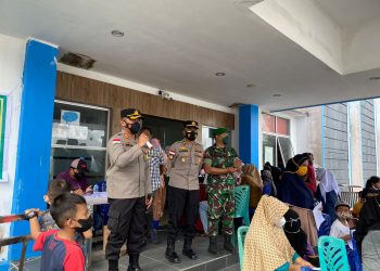Kapolres Kep. Anambas Beserta Jajaran Melaksanakan Gerai Vaksinasi Covid-19 di RSUD Tarempa Wilkum Polres Kep.Anambas