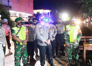 Kapolres Lingga bersama PJU Polres Lingga Tinjau langsung Pelaksanaan Natal di Gereja