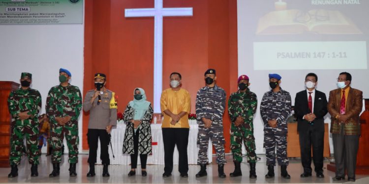 Kapolres Tanjungpinang Bersama Forkompinda Tinjau Ibadah Natal