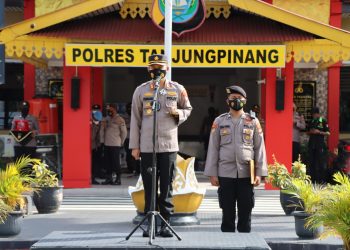 Kapolres Tanjungpinang Pimpin Apel Penutupan Latja Siswa SPN Polda Kepri