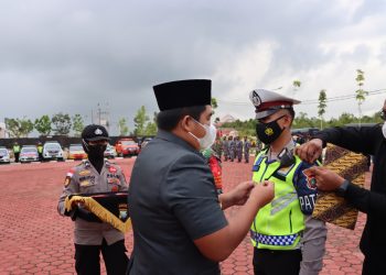 Polres Bintan Laksankan Apel Gelar Pasuka Operasi Lilin Seligi 2021