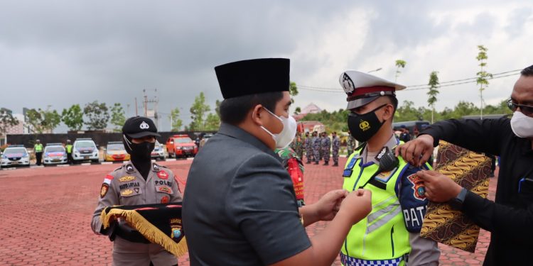 Polres Bintan Laksankan Apel Gelar Pasuka Operasi Lilin Seligi 2021