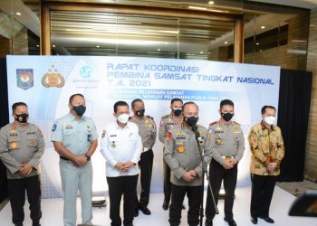 Rapat Koordinasi Pembina Samsat Tingkat Nasional Tahun Anggaran 2021 di Provinsi Kepri Menuju Pelayanan Publik yang Prima