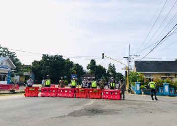 Satlantas Polres Natuna Lakukan Simulasi Rekayasa Lalu Lintas Jelang Tahun Baru 2022