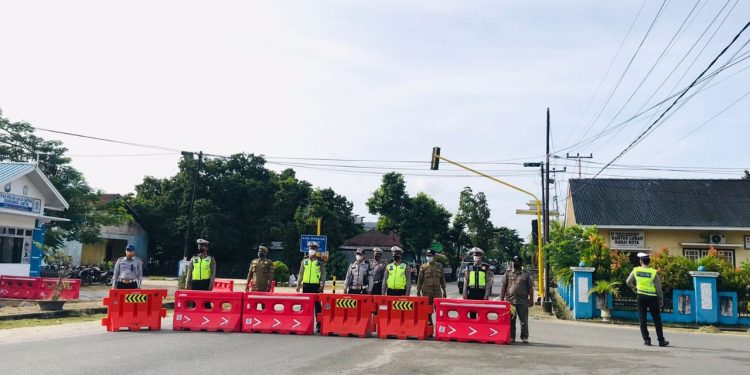 Satlantas Polres Natuna Lakukan Simulasi Rekayasa Lalu Lintas Jelang Tahun Baru 2022
