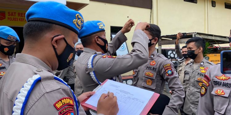 Tegakan Disiplin Anggota Polri, Provos Bidpropam Polda Kepri Turun ke Anambas