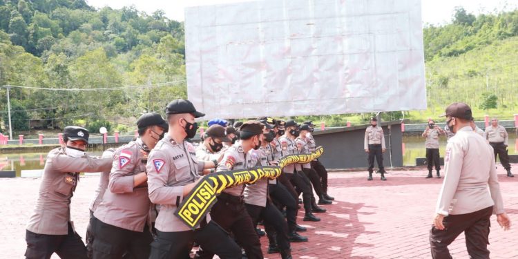 Tingkatkan Kemampuan Personil, Polres Lingga Gelar Latihan Dalmas