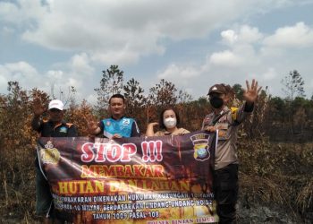 Antisipasi Kebakaran Hutan dan Lahan Polres Bintan Berikan Himbauan Stop Karhutla