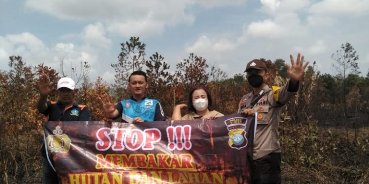 Antisipasi Kebakaran Hutan dan Lahan Polres Bintan Berikan Himbauan Stop Karhutla