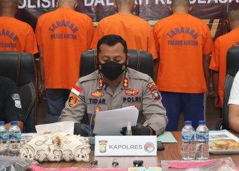 Awal Tahun 2022 Polres Bintan Tangkap 6 Pelaku Narkoba dan Amankan ¼ Ons Narkotika Jenis Sabu-Sabu
