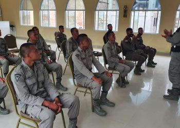 Bentuk Karakter Personel Satbrimob Polda Kepri Gelar Kegiatan Bimbingan Rohani dan Mental