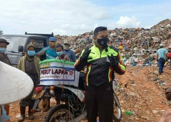 Berhati Mulia, Bripka Zulhamsyah Gelar RPL di Tempat Pembuangan Sampah