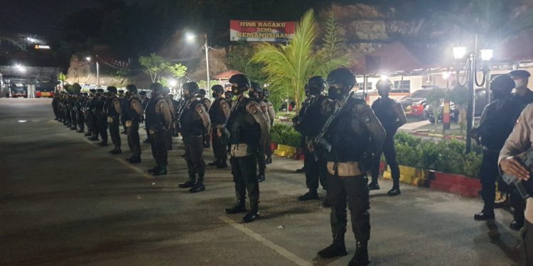 Brimob Polda Kepri Apel Kesiapsiagaan Power On Hand Kapolda Kepri