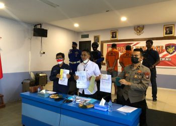 Ditpolairud Polda Kepri Berhasil Amankan 2 Orang Tersangka Jaringan Pengiriman PMI Ilegal dan Selamatkan 22 Korban PMI Ilegal