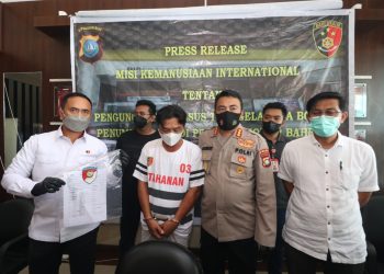 Ditreskrimum Polda Kepri Selaku Tim Subsatgas Penegakan Hukum Ops Misi Kemanusiaan Internasional Berhasil Amankan Tersangka PMI Ilegal