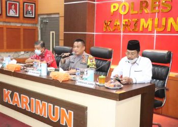 Jelang Imlek, Polisi Karimun Gelar Rapat Koordinasi Lintas Sektoral