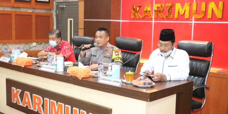 Jelang Imlek, Polisi Karimun Gelar Rapat Koordinasi Lintas Sektoral