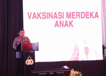 Launching Vaksinasi Merdeka Anak, Kapolri: Upaya Menjaga Generasi Penerus Bangsa