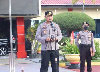 Polres Karimun Kerahkan 50% Kekuatan Lakukan Strong Point