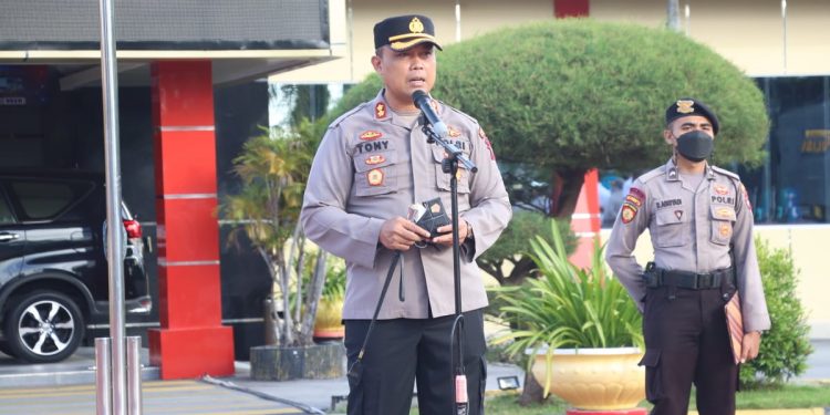 Polres Karimun Kerahkan 50% Kekuatan Lakukan Strong Point
