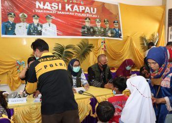 Polres Natuna Merangkai Pulau Guna Percepatan Vaksinasi Covid 19