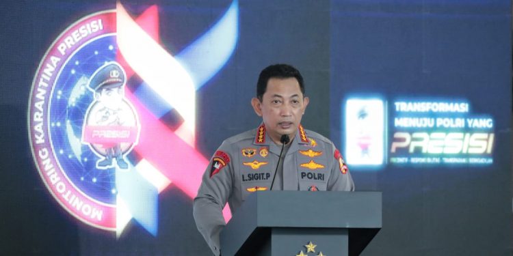 Tindaklanjuti Instruksi Presiden Soal Karantina PPLN, Kapolri Luncurkan Aplikasi Monitoring Karantina Presisi