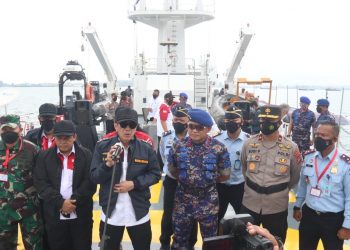 Wakapolda Kepri Mengikuti Apel Nasional Gabungan yang Dipimpin Langsung Oleh Menteri Hukum dan HAM RI