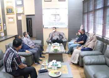 Audiensi KPUD Kabupaten Karimun dengan Kapolres Karimun Terkait Persiapan Menjelang Pemilihan Serentak Tahun 2024