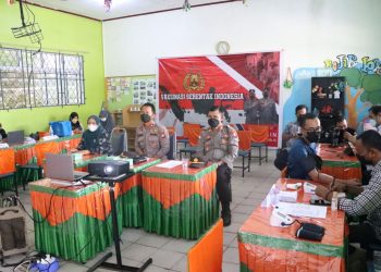 Polres Karimun Melaksanakan Vaksinasi Massal Serentak Seluruh Indonesia