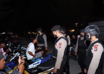 Sat Samapta Polres Natuna, Laksanakan Patroli Guna Ciptakan Rasa Aman dan Himbau Tetap Taati Prokes