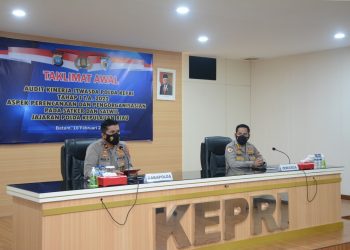 Taklimat Awal Audit Kerja Itwasda Polda Kepri Tahap I T.A. 2022 Aspek Perencanaan dan Pengorganisasian Pada Satker dan Satwil Jajaran Polda Kepri