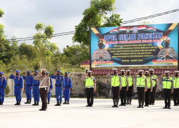 Kapolres Bintan Pimpin Apel Gelar Pasukan Operasi Keselamatan Seligi 2022