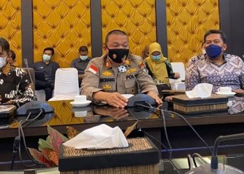 Polres Bintan Gelar Rapat Koordinasi Bersama Dengan Tim Pengendalian Infalsi Daerah (TPID) Kabupaten Bintan Jelang Bulan Suci Ramadhan 1443 H