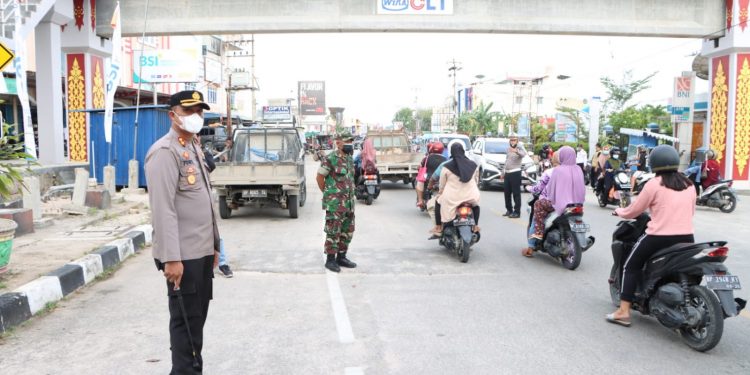 Polres Karimun lakukan Rajia PPKM Level 3
