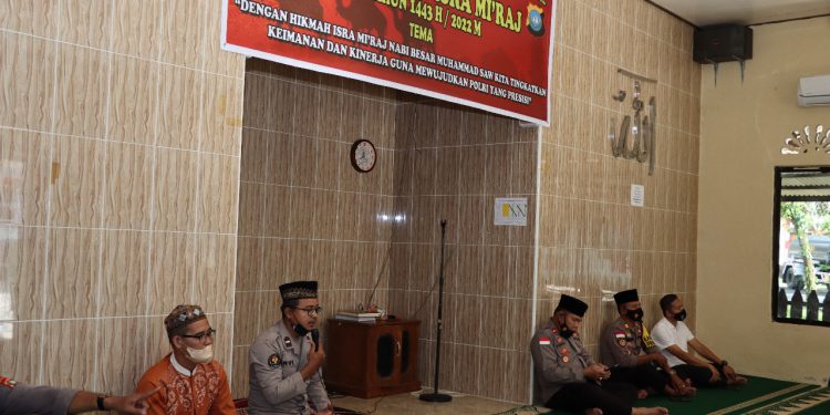 Polres Natuna, Memperingati Isra Mi’raj Tingkatkan Keimanan dan Kinerja guna Mewujudkan Polri yang Presisi