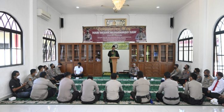 Polres Tanjungpinang Peringati Isra’miraj Nabi Muhammad SAW 1443H / 2022M