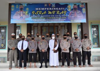 Satuan Brimob Polda Kepri Peringati Isra’ Mi’raj Nabi Muhammad SAW 1443H/2022 M