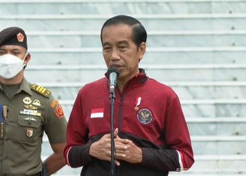Presiden Jokowi Berikan Bonus Kepada Para Atlet Peraih Medali SEA Games 2021 di Istana Merdeka, Senin (13/6/2022)