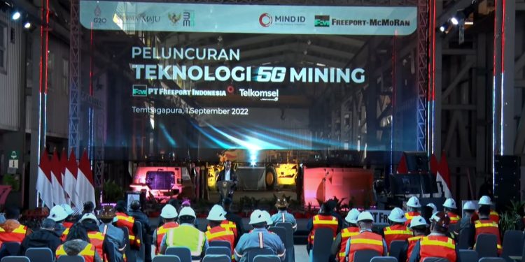 Presiden Jokowi Luncurkan 5G Mining Pertama di Asia Tenggara