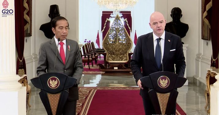 Hasil Pertemuan Tertutup Jokowi-Presiden FIFA