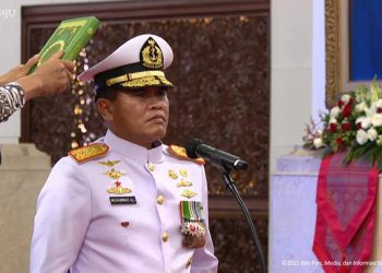 Presiden Jokowi Lantik Laksdya Muhammad Ali Sebagai KSAL, Gantikan Yudo Margono