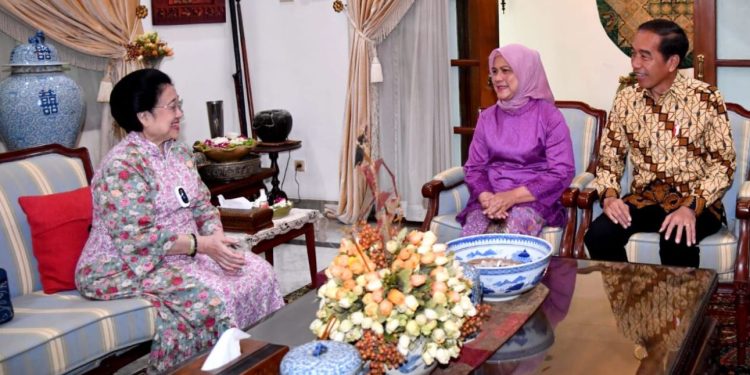 Presiden Jokowi Silaturahmi dengan Presiden Ke-5 RI Megawati Soekarnoputri