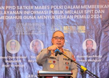 rapat Peran PPID Satker Mabes Polri Dalam Memberikan Pelayanan Informasi Publik Melalui SPIT dan MediaHub Guna Menyukseskan Pemilu 2024