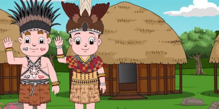 Ilustrasi Pakaian Adat Papua Barat