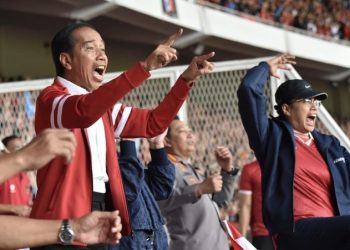 Potret Laga Indonesia Versus Argentina, Teriakan Jokowi Bergema di GBK